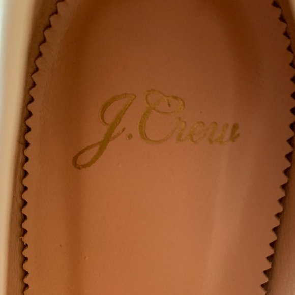 J CREW Patent Bow Loafer Pump / Size US 6.5 (UK4, EU37) / Navy & White - Picture 8 of 10